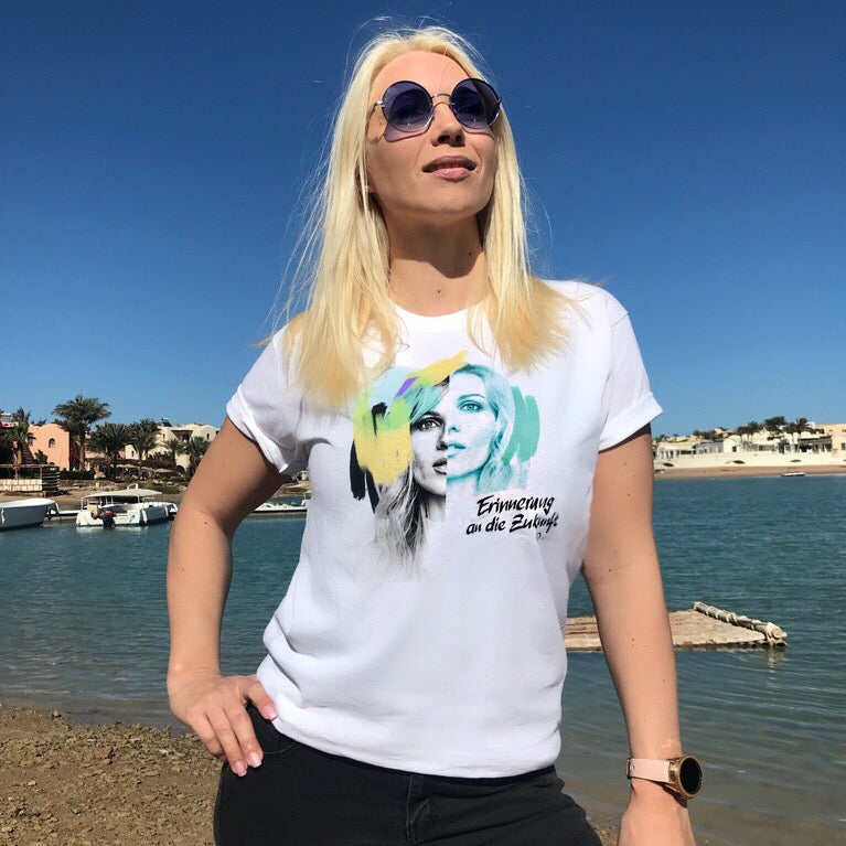 T-Shirt mit Albumcover-Design "Erinnerung an die Zukunft"