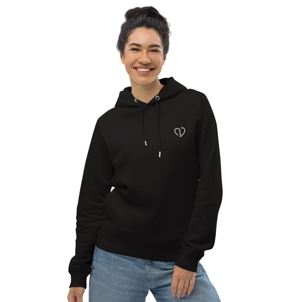Unisex Kapuzenpullover mit besticktem Herz Logo