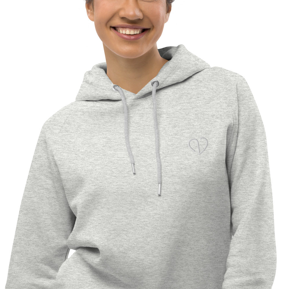 Unisex Kapuzenpullover mit besticktem Herz Logo