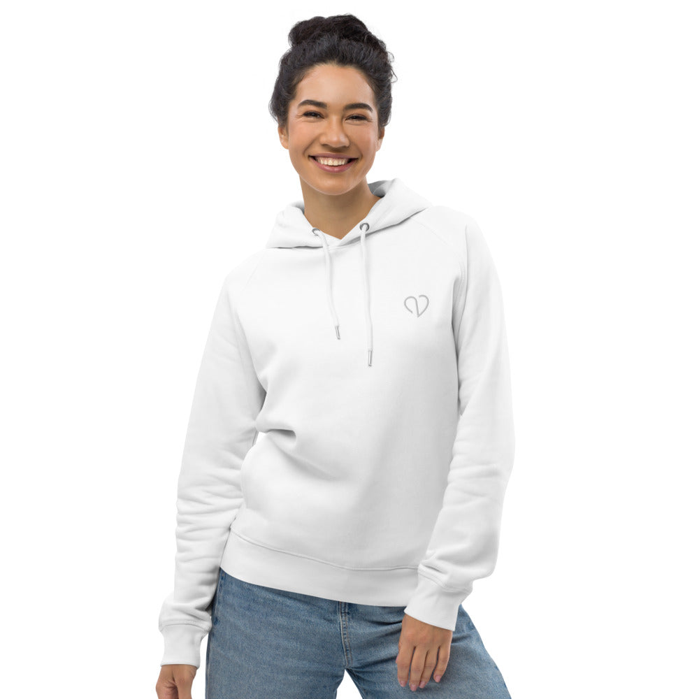 Unisex Kapuzenpullover mit besticktem Herz Logo